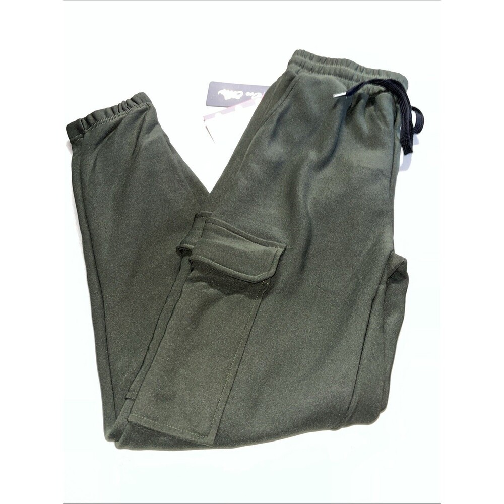 On Chic Olive High Rise Cargo Joggers Jr Size S/M nWT